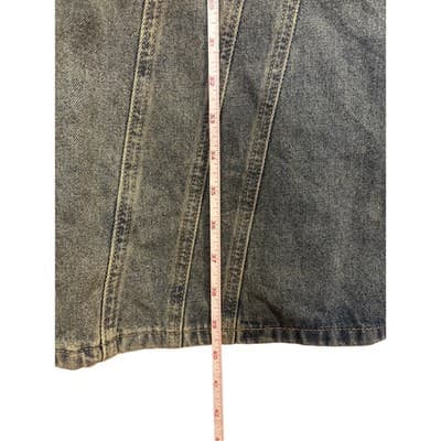 Shein Ankle Length Long Denim Skirt Size 4 - Thumbnail 2