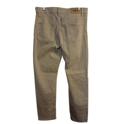 PRE-LOVED IZOD CASUAL KHAKI FLAT FRONT SLACKS SIZE 34X34 - Thumbnail 2
