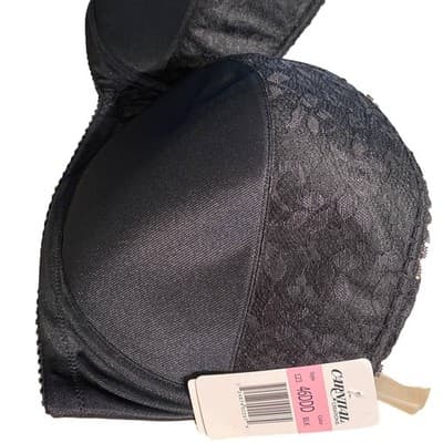 Womens Carnival Carnival Full Coverage Strapless Bra Black 46DDD - Thumbnail 2