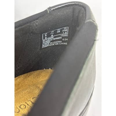 CLARKS CORA CHARM BLACK LEATHER SLIP ON FLAT SIZE 7.5 - Thumbnail 5