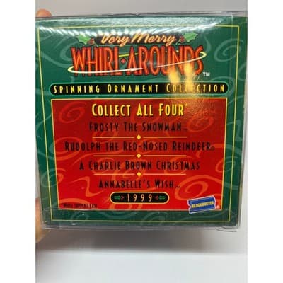 Very Merry Whirlarounds Spinning Christmas Ornament Blockbuster Release 1999 - Thumbnail 4