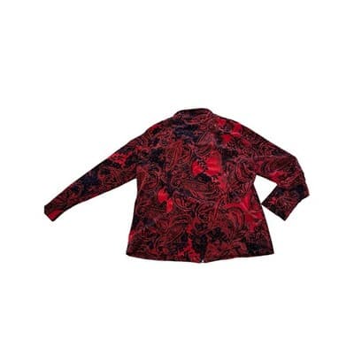 Allison Daley red/black zip up jacket size Medium - Thumbnail 3