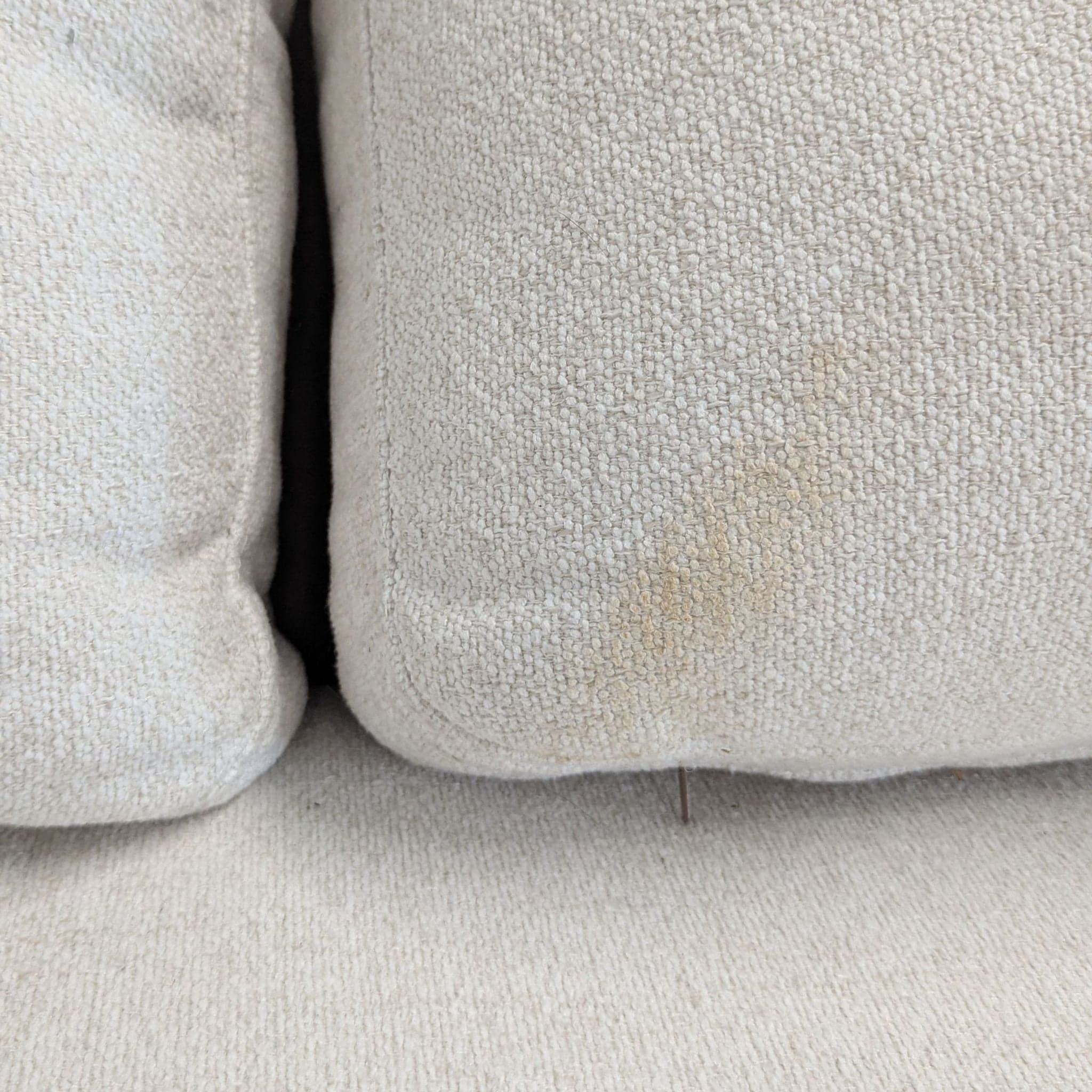 Living Spaces Isabella 3-Seat Modern Cream Sofa - Thumbnail 6