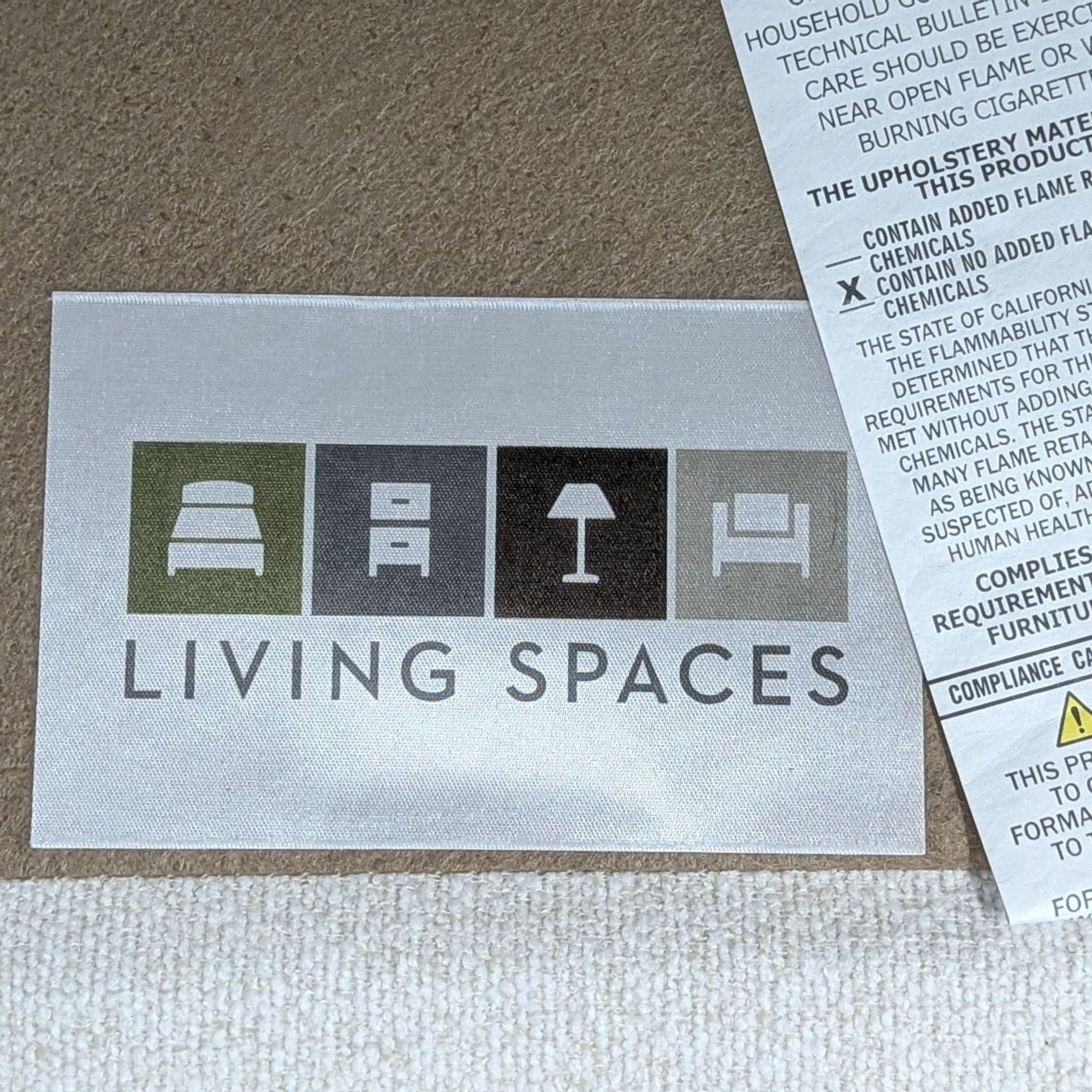 Living Spaces Isabella 3-Seat Modern Cream Sofa - Thumbnail 5