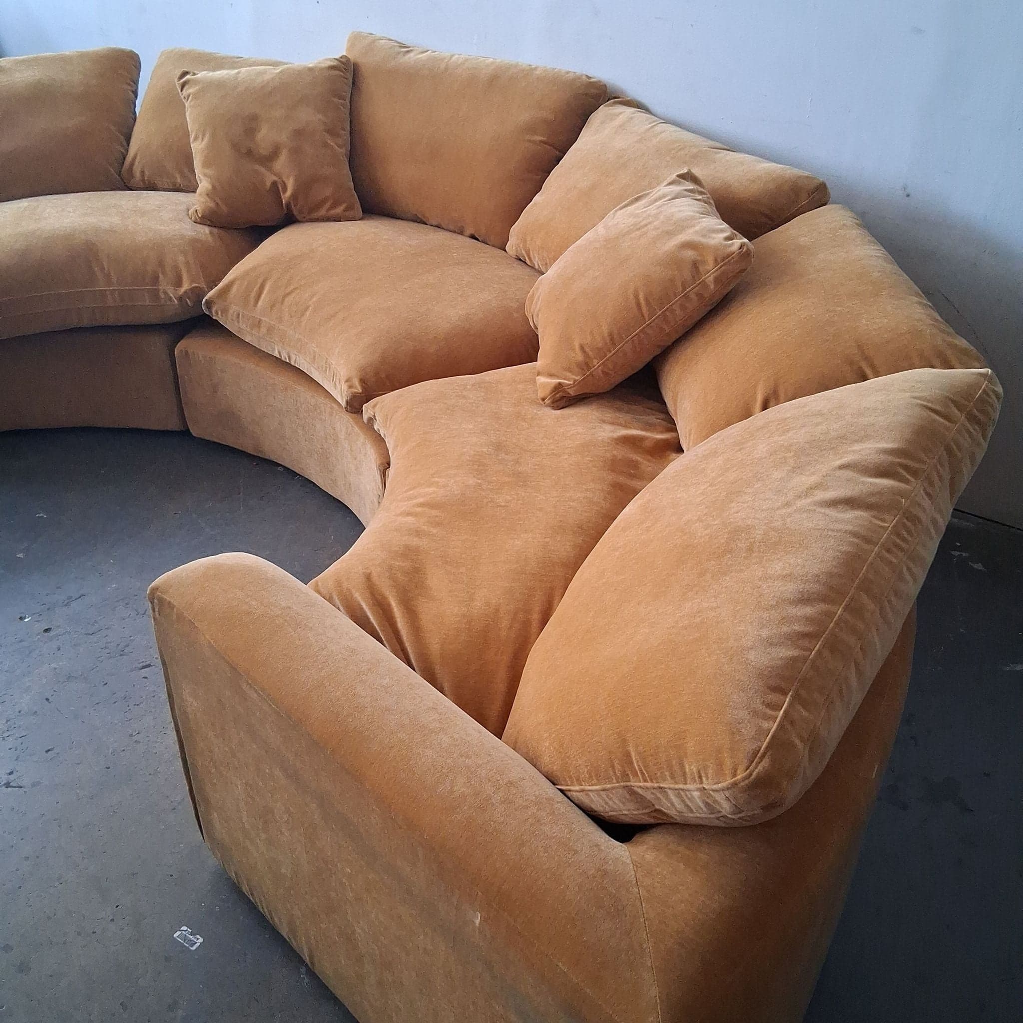 Joybird Bryant Semicircle Sectional (3 Piece) in Harper Amber Gold - Thumbnail 15