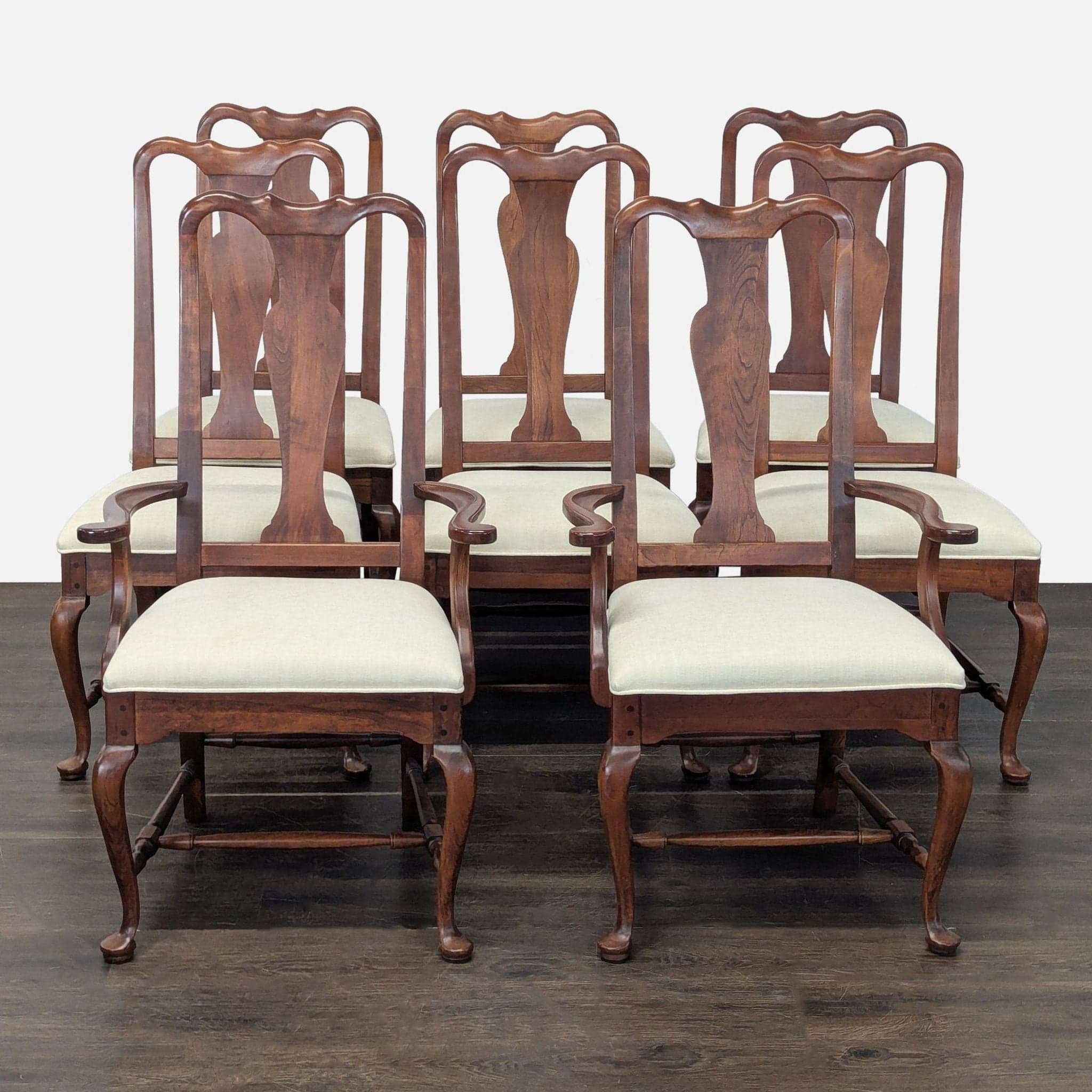 Bob Timberlake for Lexington Solid Cherry Queen Anne 9-Piece Extendable Dining Set - Thumbnail 8