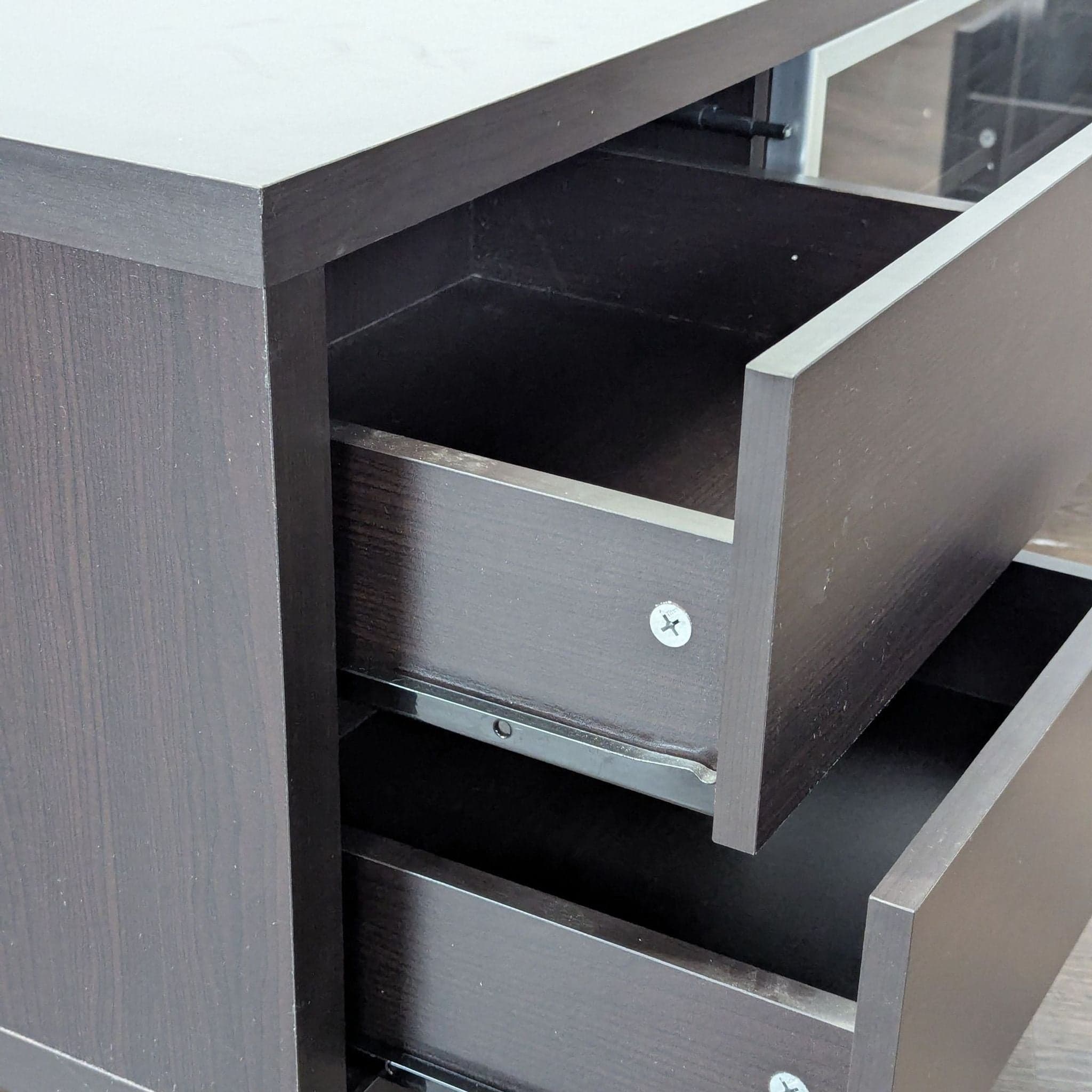 Media Console with Glass Sliding Door - Thumbnail 5