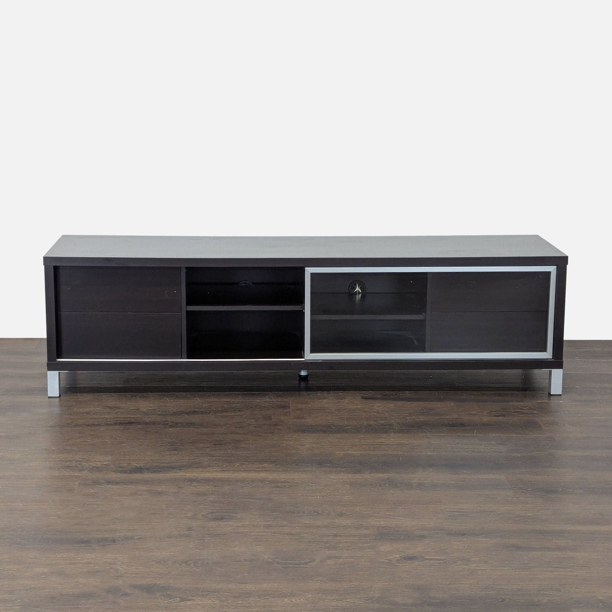 Media Console with Glass Sliding Door - Thumbnail 10