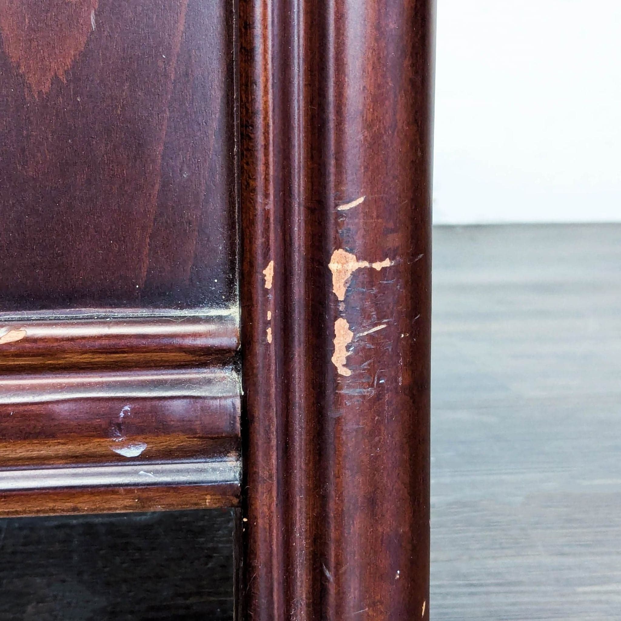 Wood Nightstand with Metal Hardware - Thumbnail 5
