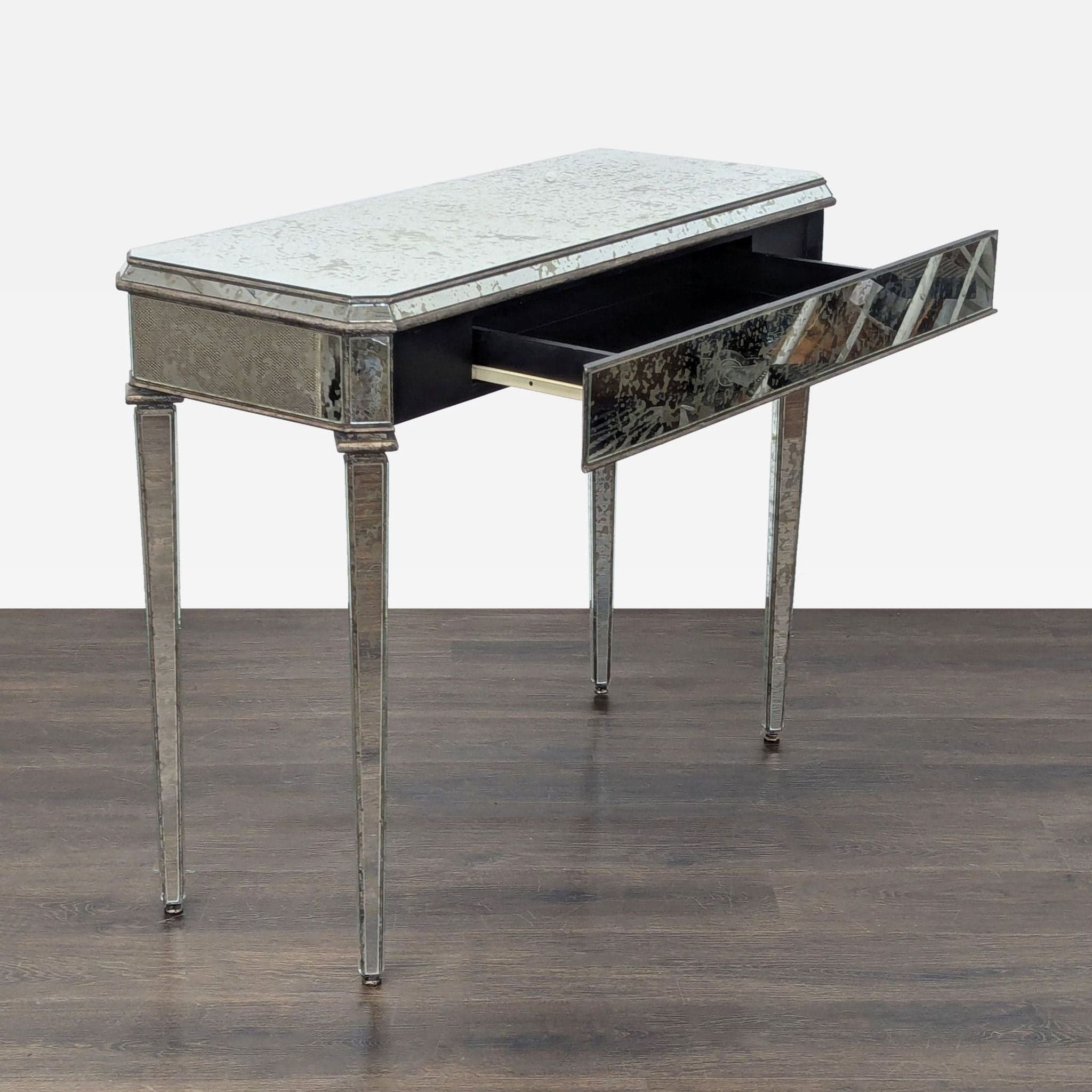Currey & Company Mirrored Console Table - Thumbnail 2