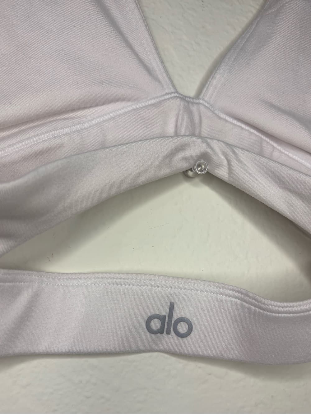 Alo Yoga Alosoft Switch It Up Bra in white criss-cross wrap ties size XS - Thumbnail 6