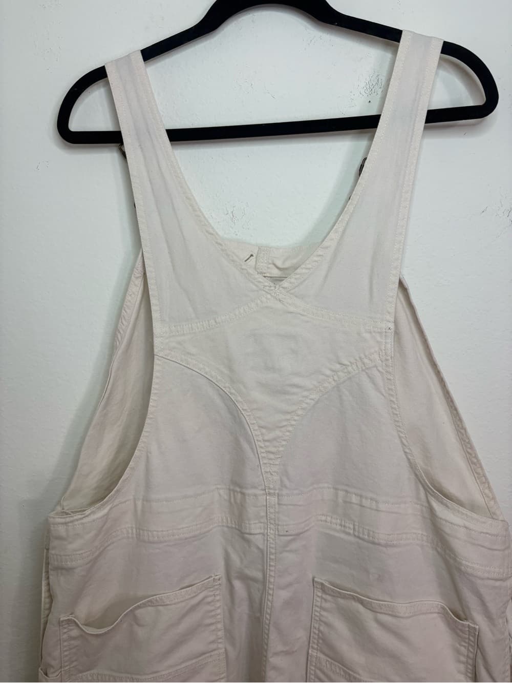 Carhartt Women's Cream Rugged Flex Loose Fit Canvas Bib Overalls size XL - Thumbnail 12