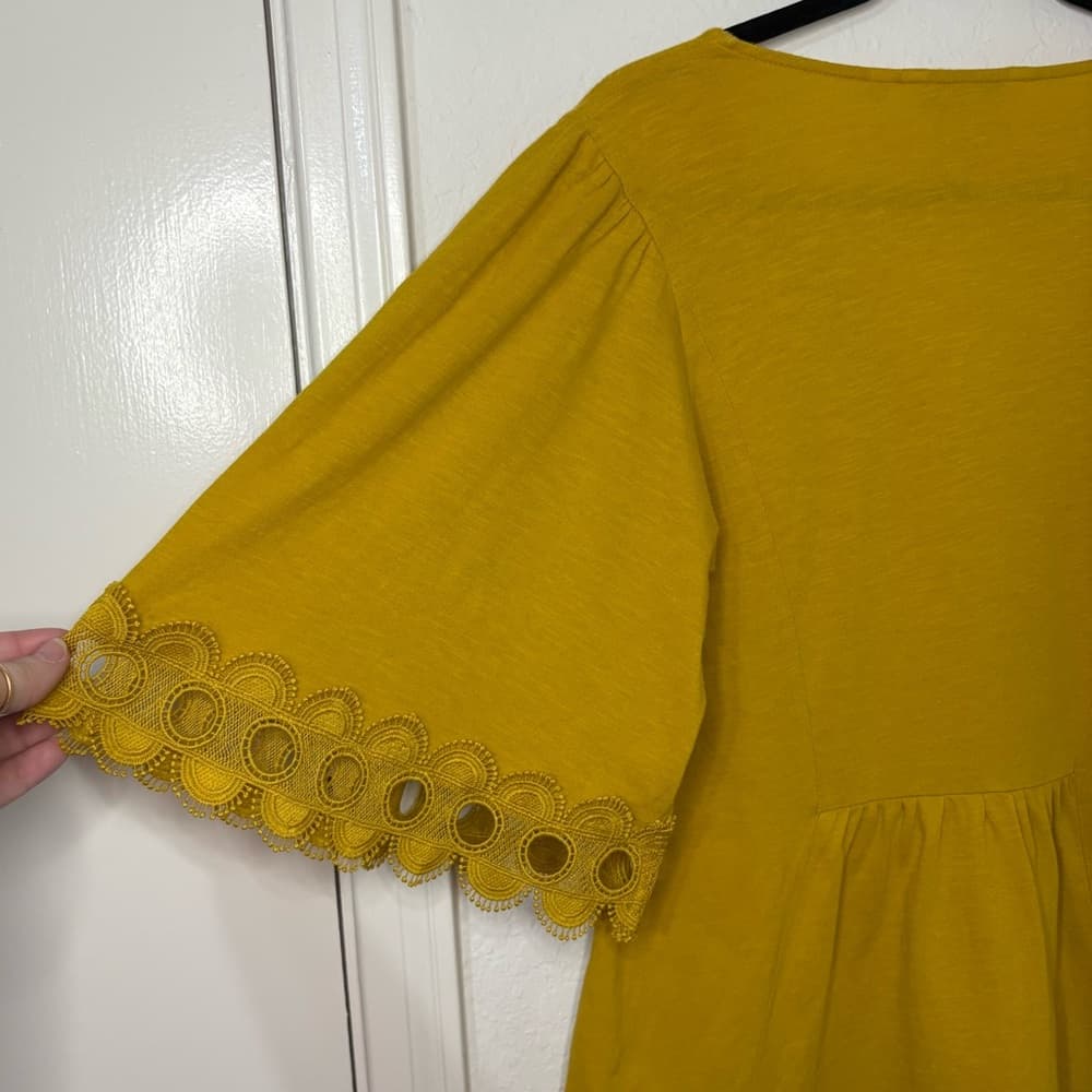 BODEN Ayla Jersey Top with Lace detail Size 6 - Thumbnail 5