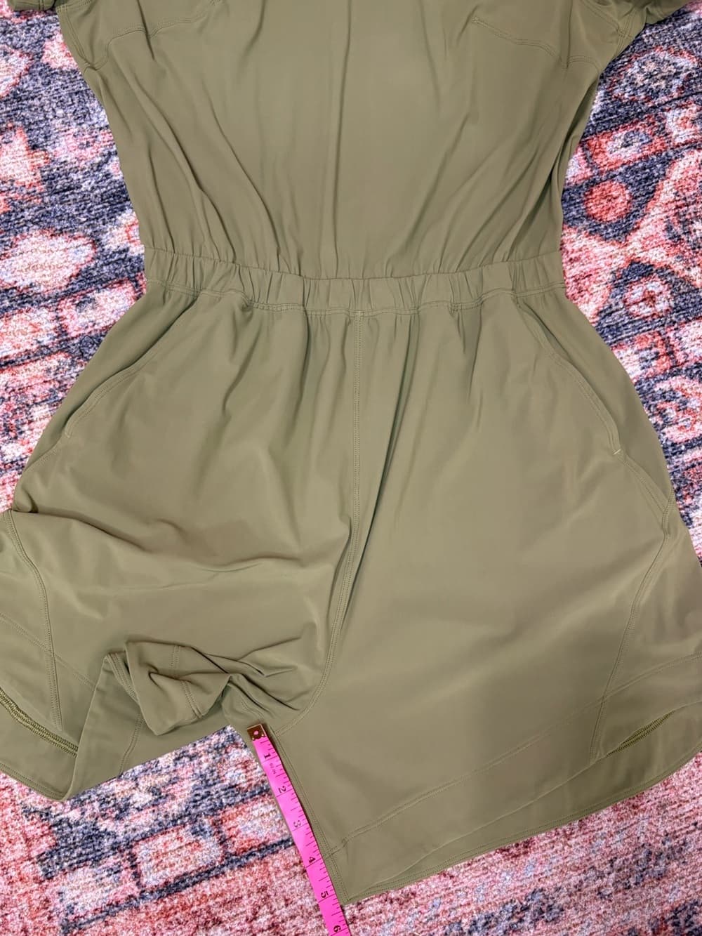 Lululemon Lightweight High-Neck Romper Bronze Green size 6 - Thumbnail 13