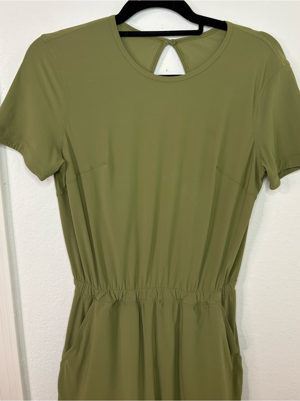 Lululemon Lightweight High-Neck Romper Bronze Green size 6 - Thumbnail 6