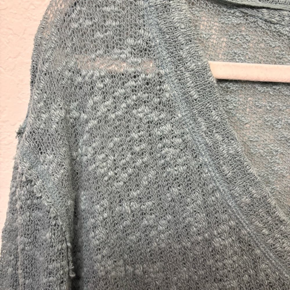 Free People We The Free Ocean Air Hacci Tunic Top size small oversized cotton - Thumbnail 6