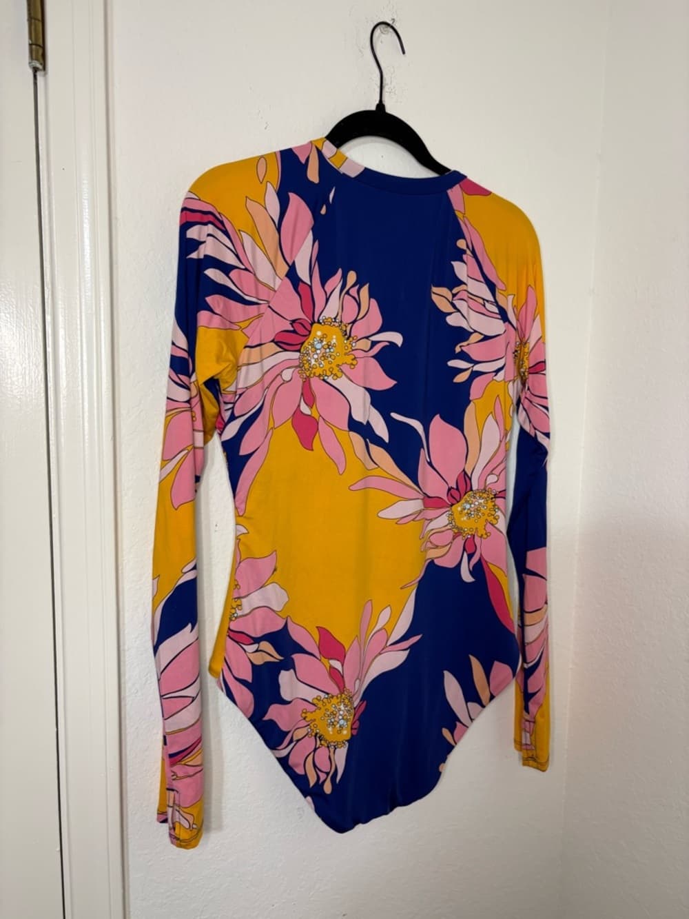 TRINA TURK BREEZE FLORAL LONG SLEEVE SWIMSUIT PADDLE SUIT RASH GUARD Size XL - Thumbnail 12