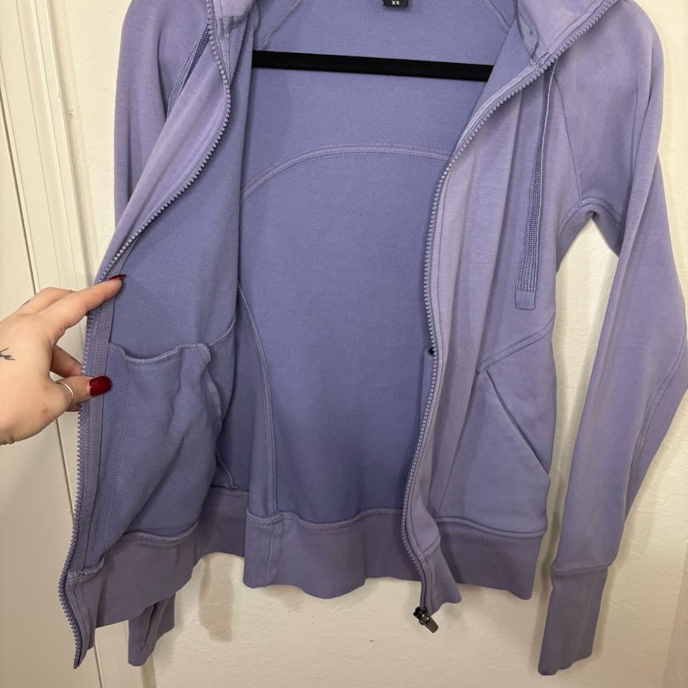 Athleta Lavender Zip-Up Hoodie size XS - Thumbnail 6