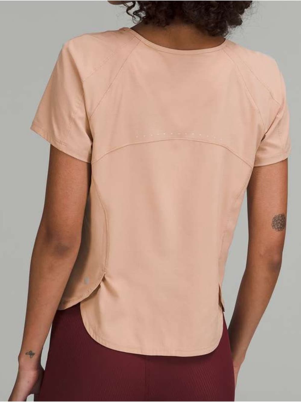 Lululemon Lightweight Stretch Running Short Sleeve Shirt pink clay size 4 - Thumbnail 16