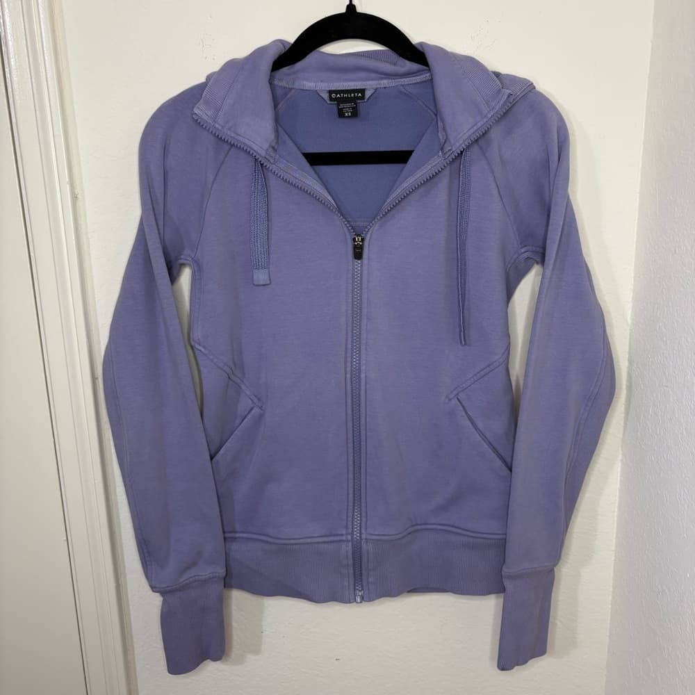 Athleta Lavender Zip-Up Hoodie size XS