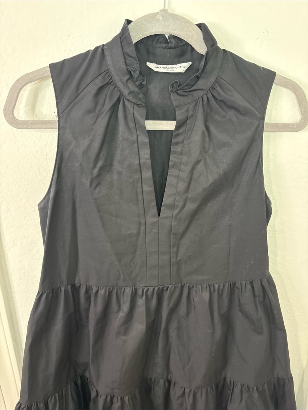 Amanda Uprichard Black Sleeveless Saffron Mini Dress size Small - Thumbnail 7