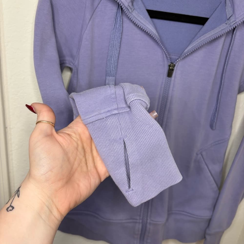 Athleta Lavender Zip-Up Hoodie size XS - Thumbnail 2