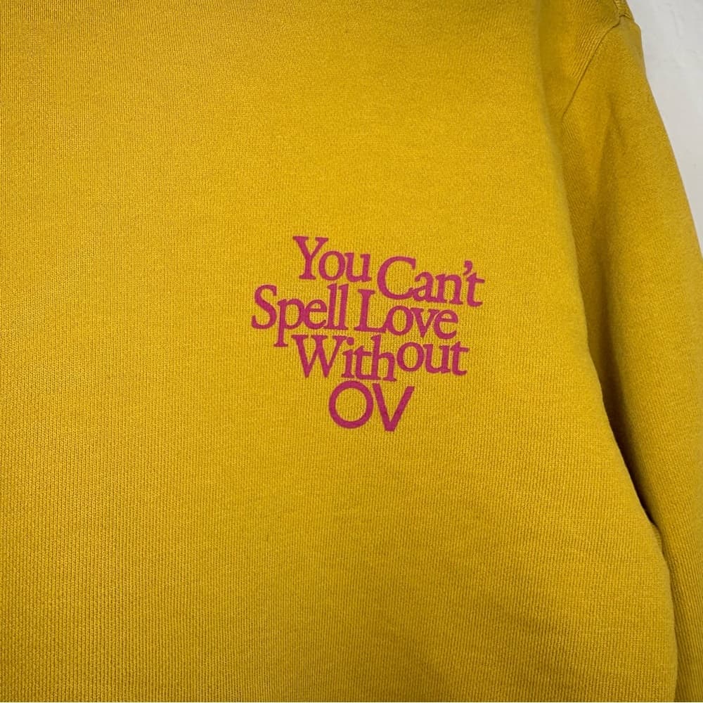 Outdoor Voices Love Without OV Cropped Sweatshirt organic cotton Sz small - Thumbnail 8
