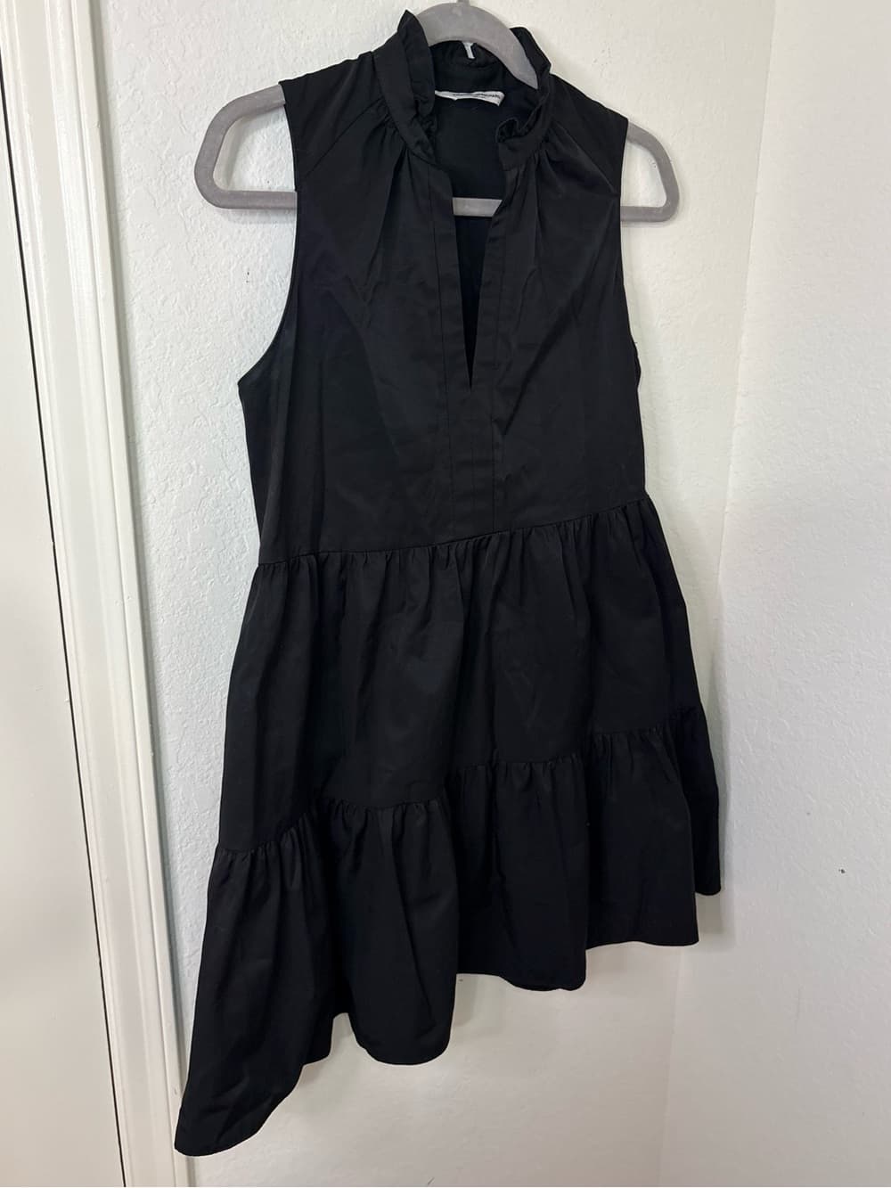 Amanda Uprichard Black Sleeveless Saffron Mini Dress size Small - Thumbnail 3