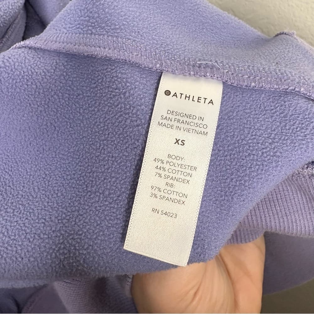 Athleta Lavender Zip-Up Hoodie size XS - Thumbnail 10