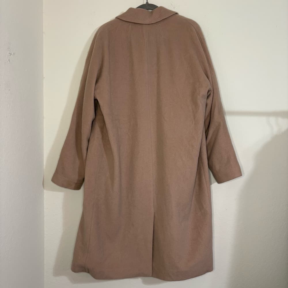 Madewell Wool Mohair Blend Cocoon Coat in Blush Tan Size 12 - Thumbnail 11
