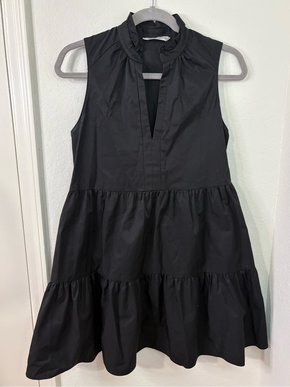 Amanda Uprichard Black Sleeveless Saffron Mini Dress size Small - Thumbnail 2