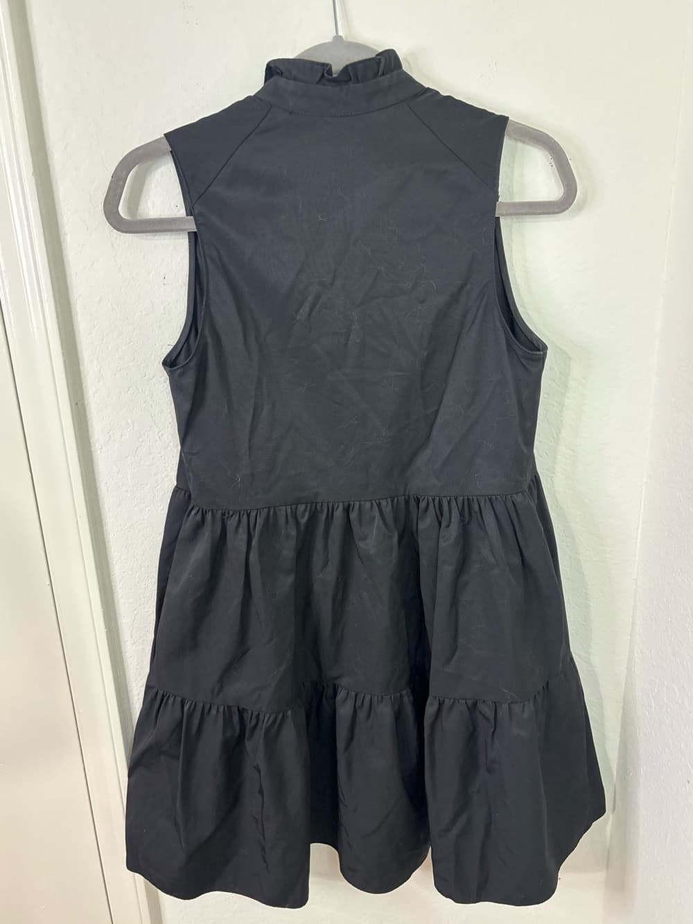 Amanda Uprichard Black Sleeveless Saffron Mini Dress size Small - Thumbnail 8