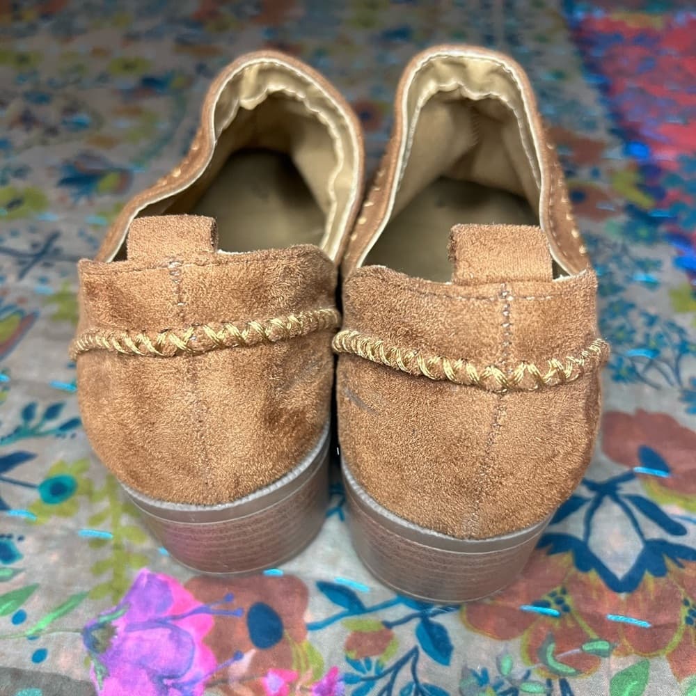 Qupid brown suede booties - Thumbnail 5