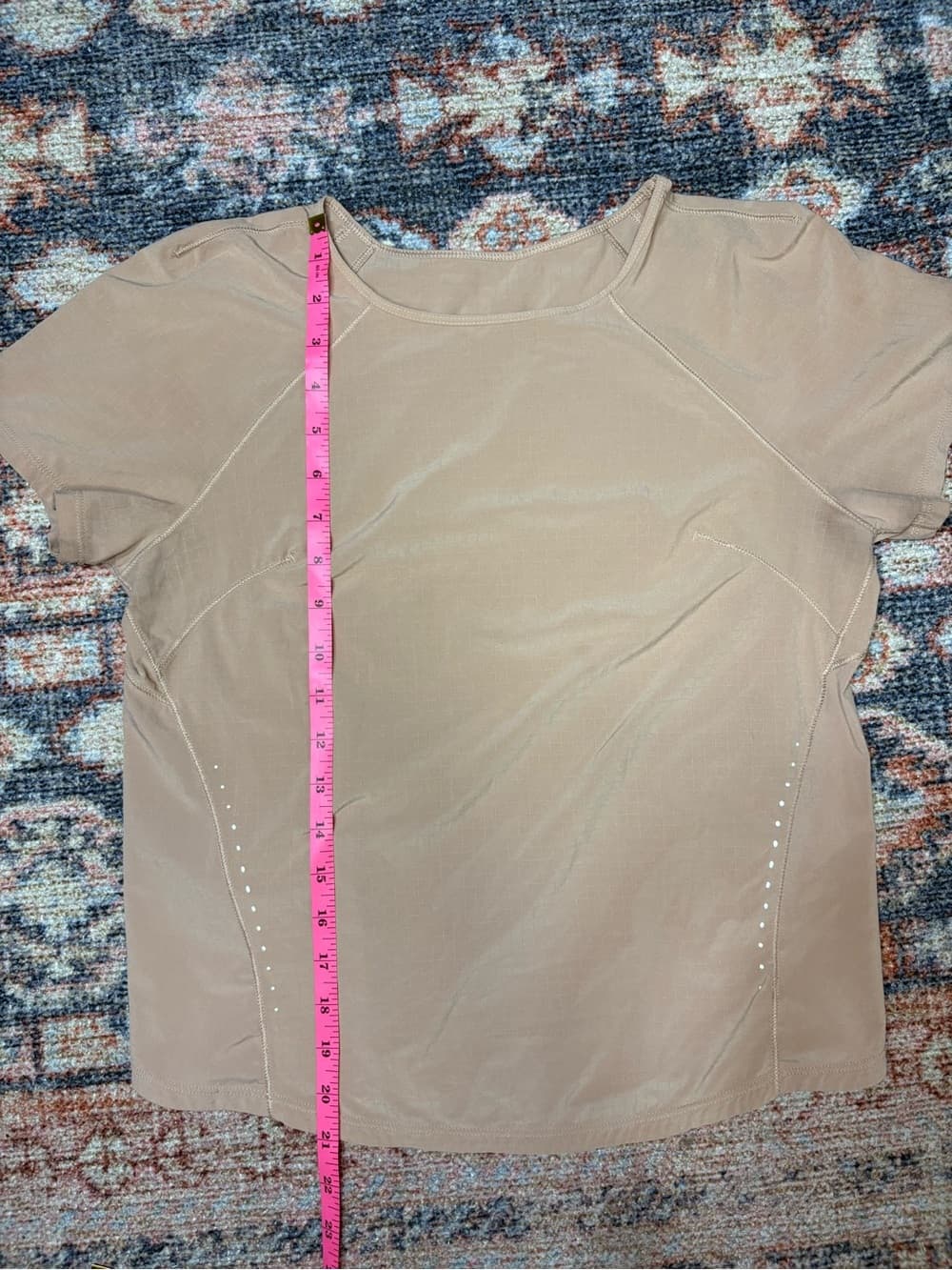 Lululemon Lightweight Stretch Running Short Sleeve Shirt pink clay size 4 - Thumbnail 14