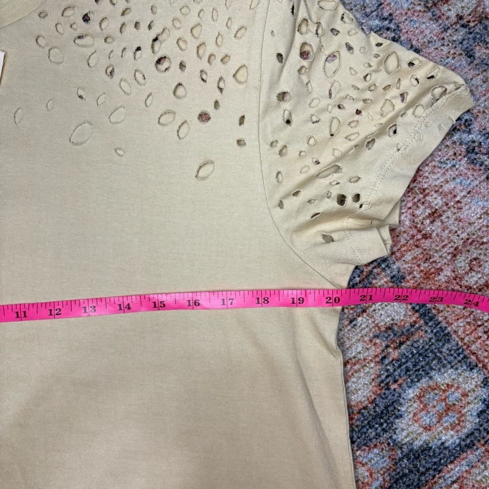SER.O.YA Caroline Distressed Cotton T-Shirt - Thumbnail 9