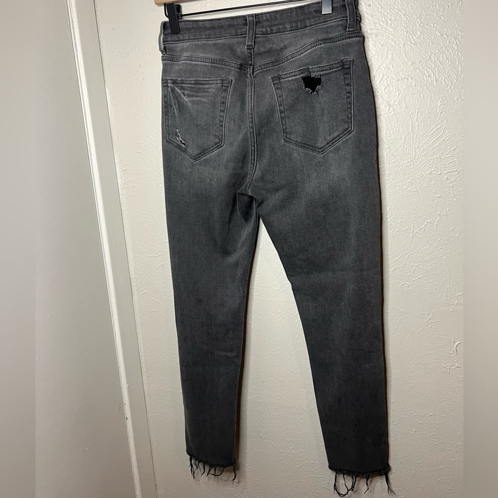Ceros Distressed Gray Jeans for Women - Thumbnail 7