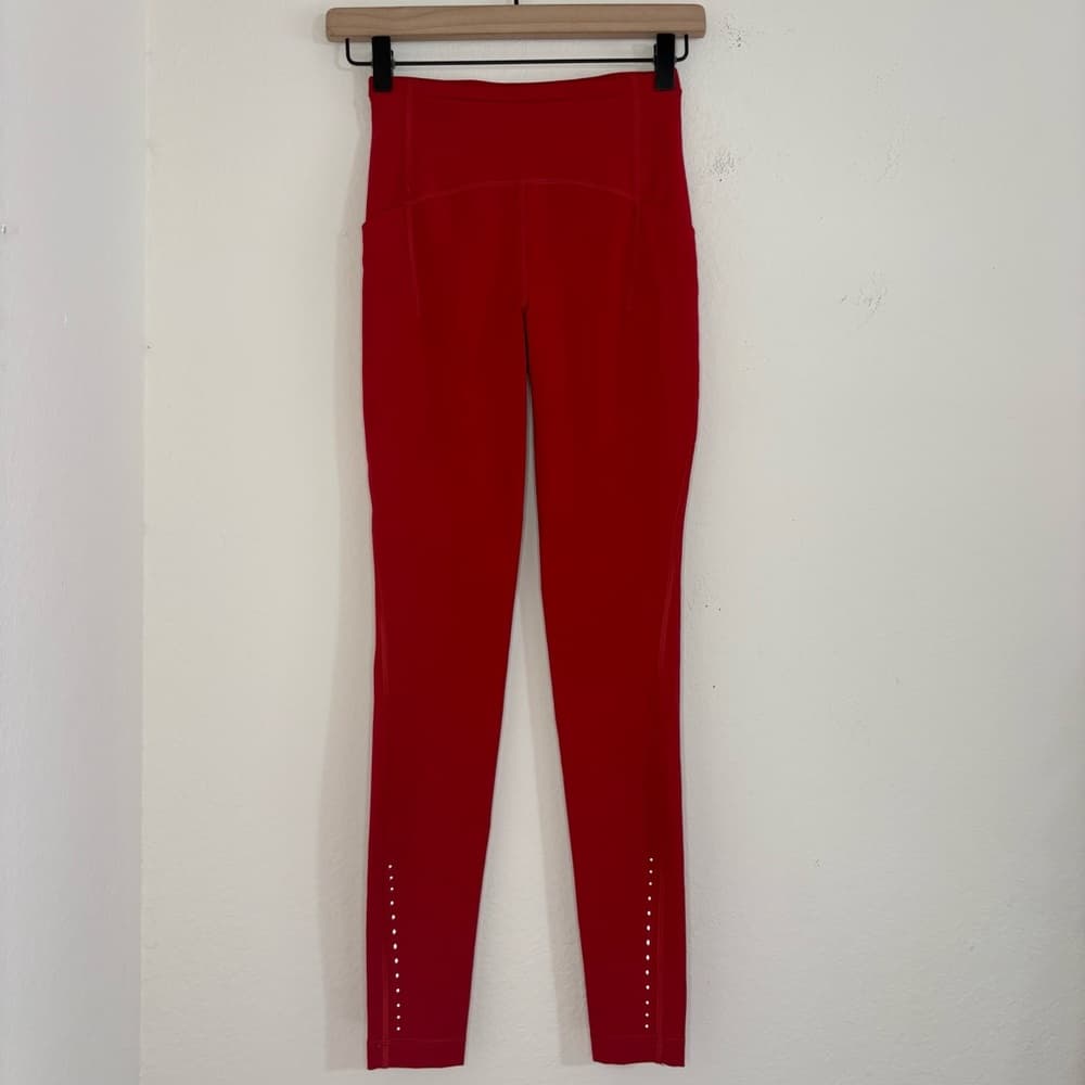 Lululemon Swift Speed High-Rise Tights leggings in red size 2
