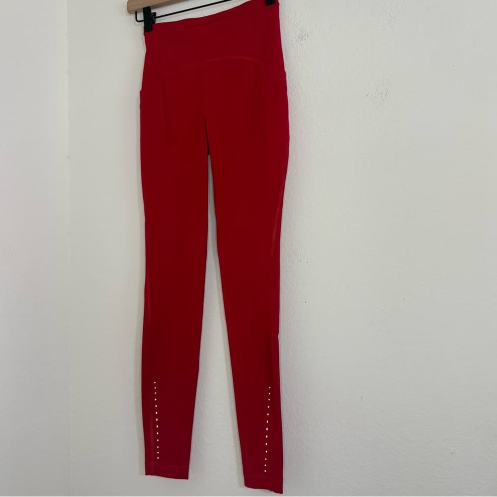 Lululemon Swift Speed High-Rise Tights leggings in red size 2 - Thumbnail 8