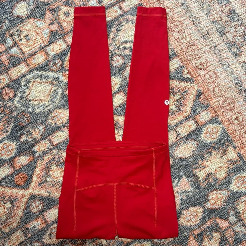 Lululemon Swift Speed High-Rise Tights leggings in red size 2 - Thumbnail 2