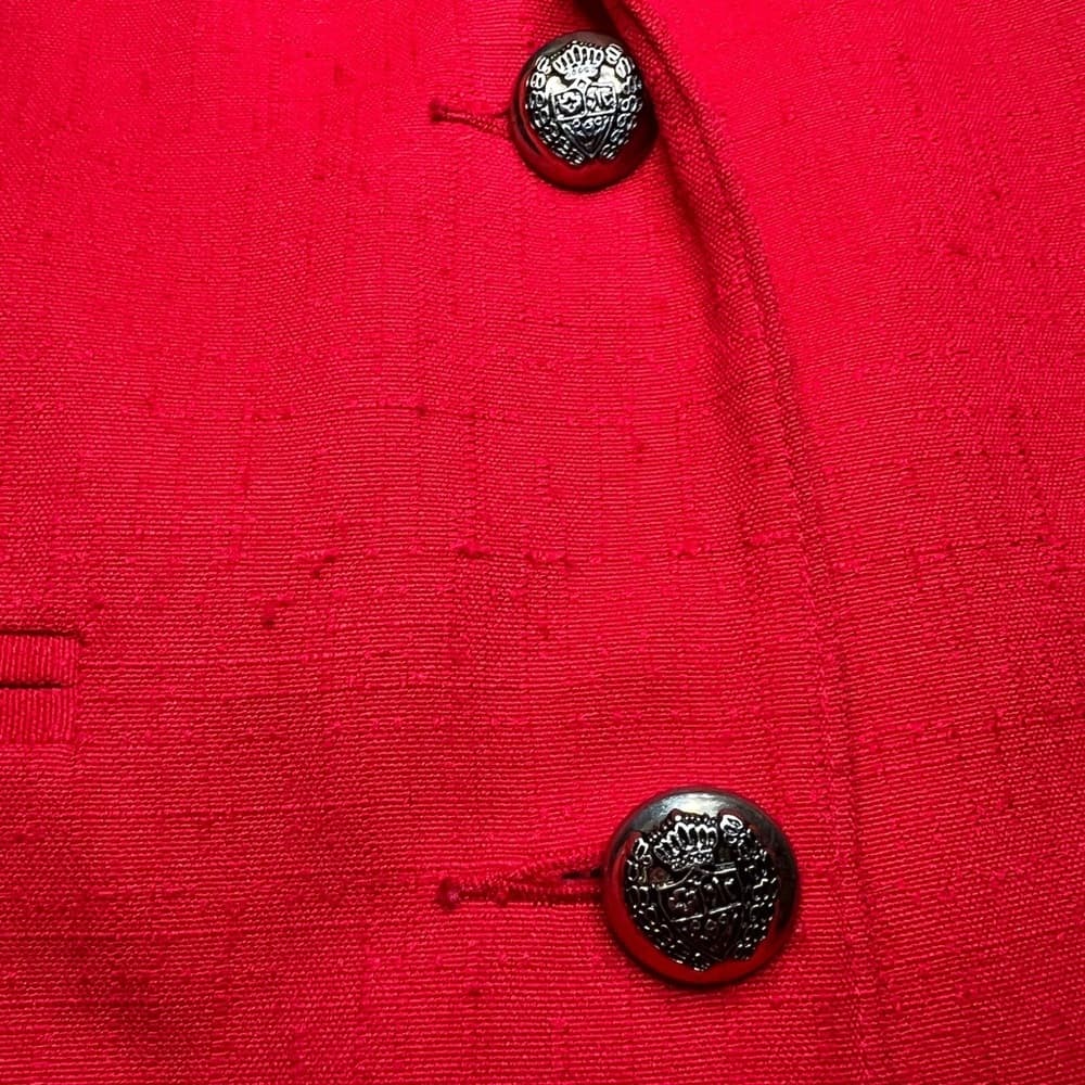 Vintage Prophecy by sag harbor Red Blazer with buttons - Thumbnail 3
