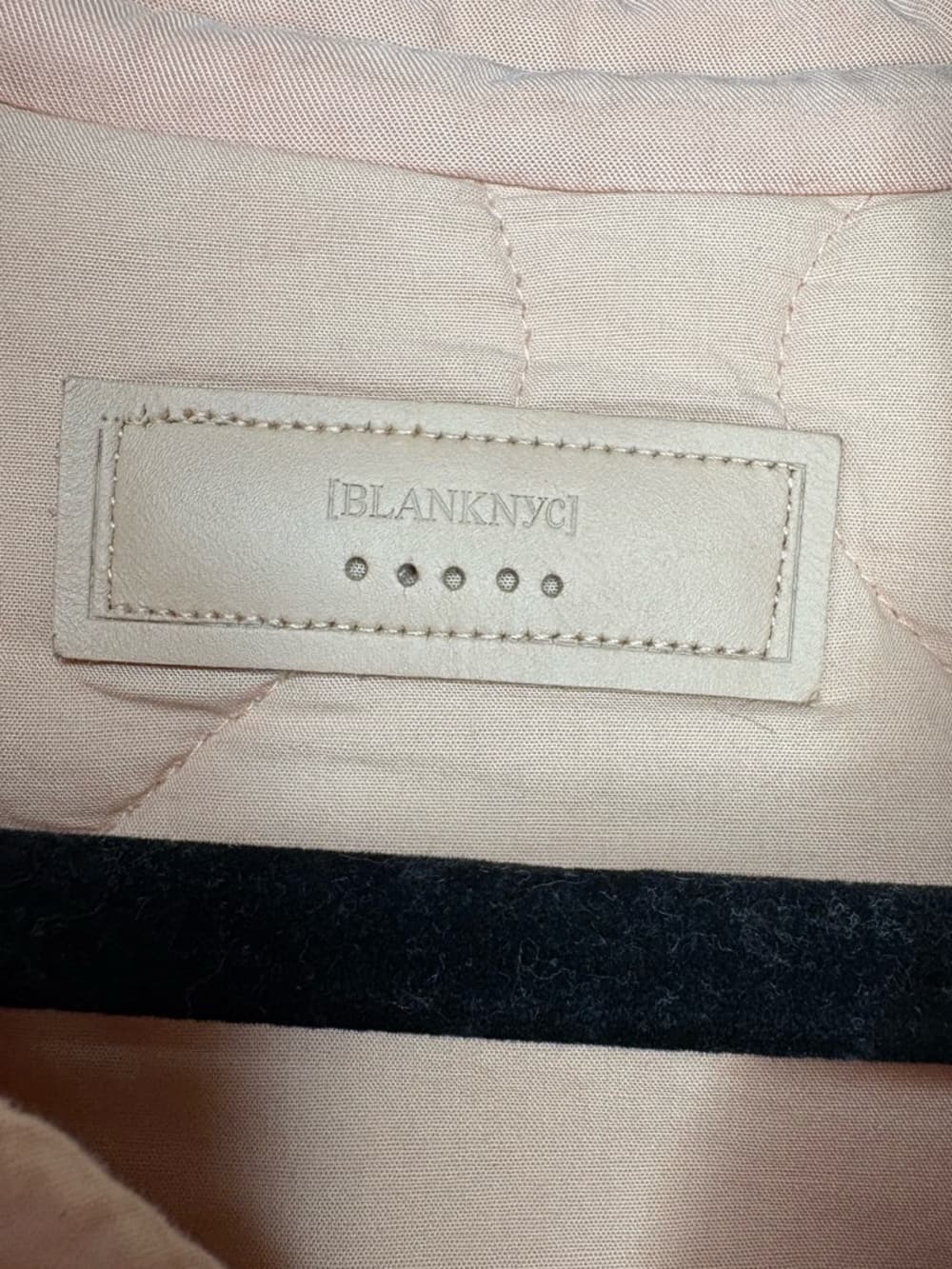 Blank NYC Quilted Snap-Front Carnation Jacket - Dusty Pink / peach size medium - Thumbnail 4