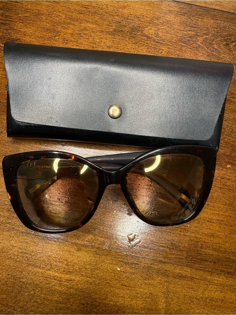 DIFF x Christina El Moussa Ruby Tortoiseshell Women's polarized Sunglasses - Thumbnail 10