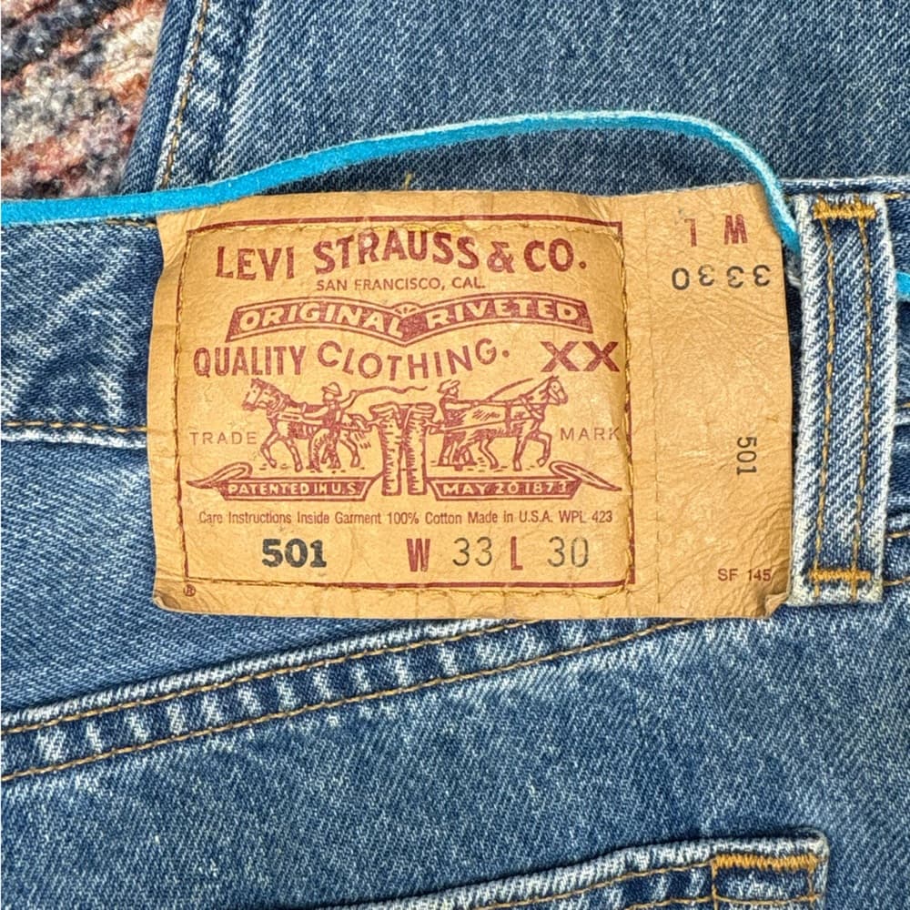 Levi 501 Embroidered Women’s Cropped Jeans with Slits - Thumbnail 10