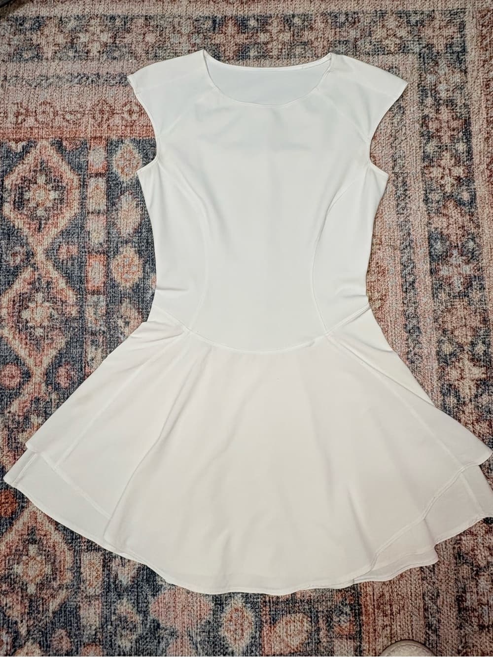 Lululemon Everlux Mesh-Back Tennis Dress white size 8 - Thumbnail 2