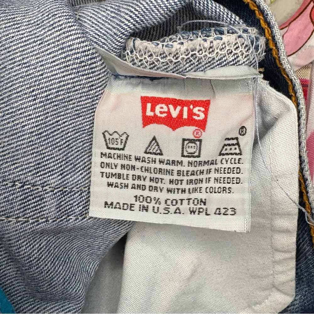 Levi 501 Embroidered Women’s Cropped Jeans with Slits - Thumbnail 14