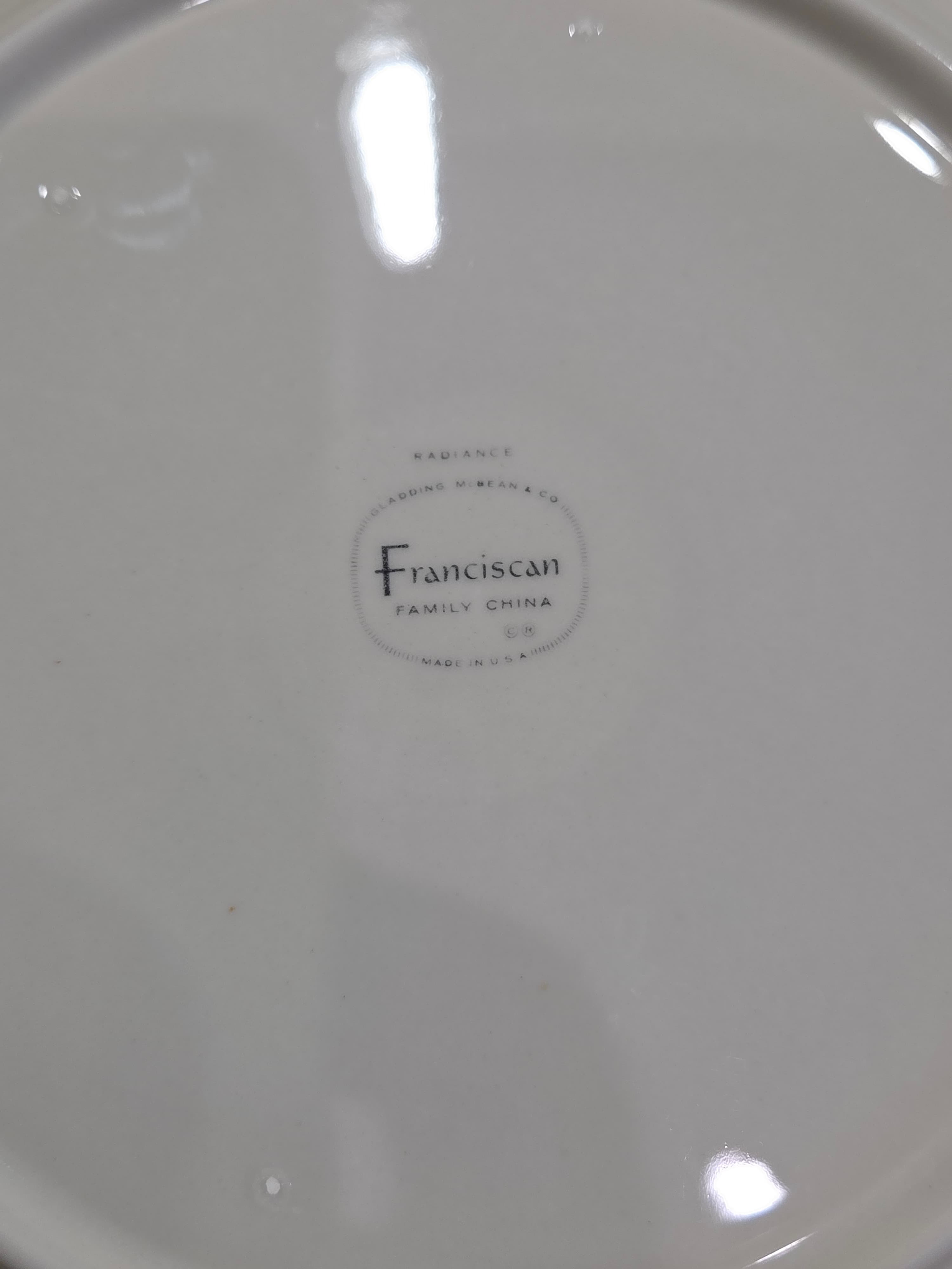 Vintage Franciscan Radiance Dinner Plates Set of 2 Gladding McBean MCM USA - Thumbnail 4