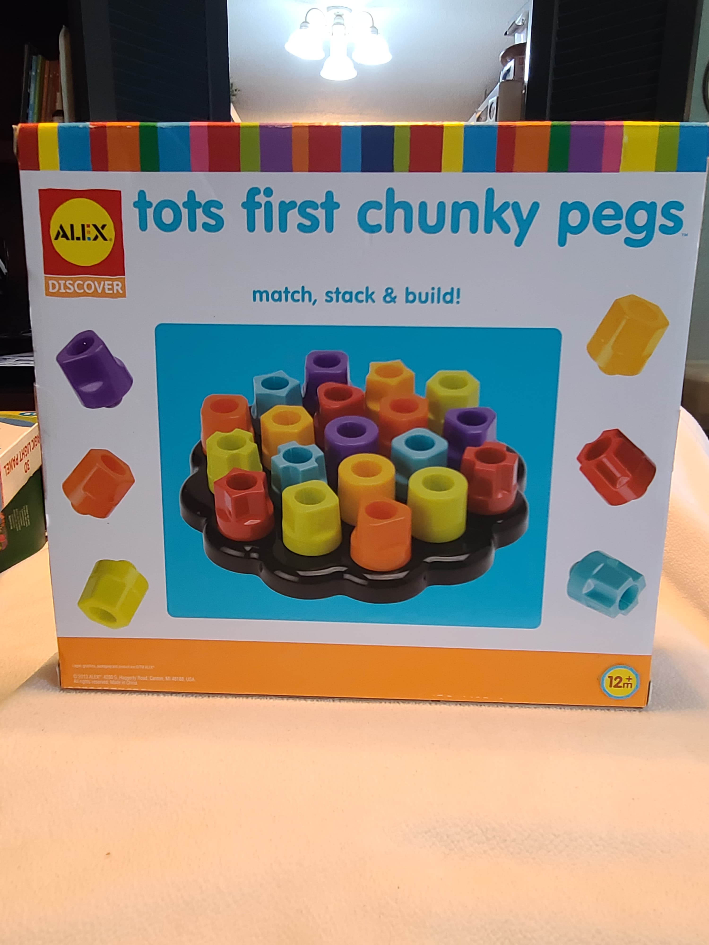 ALEX Toys Tots First Chunky Pegs Educational Toy - Thumbnail 2