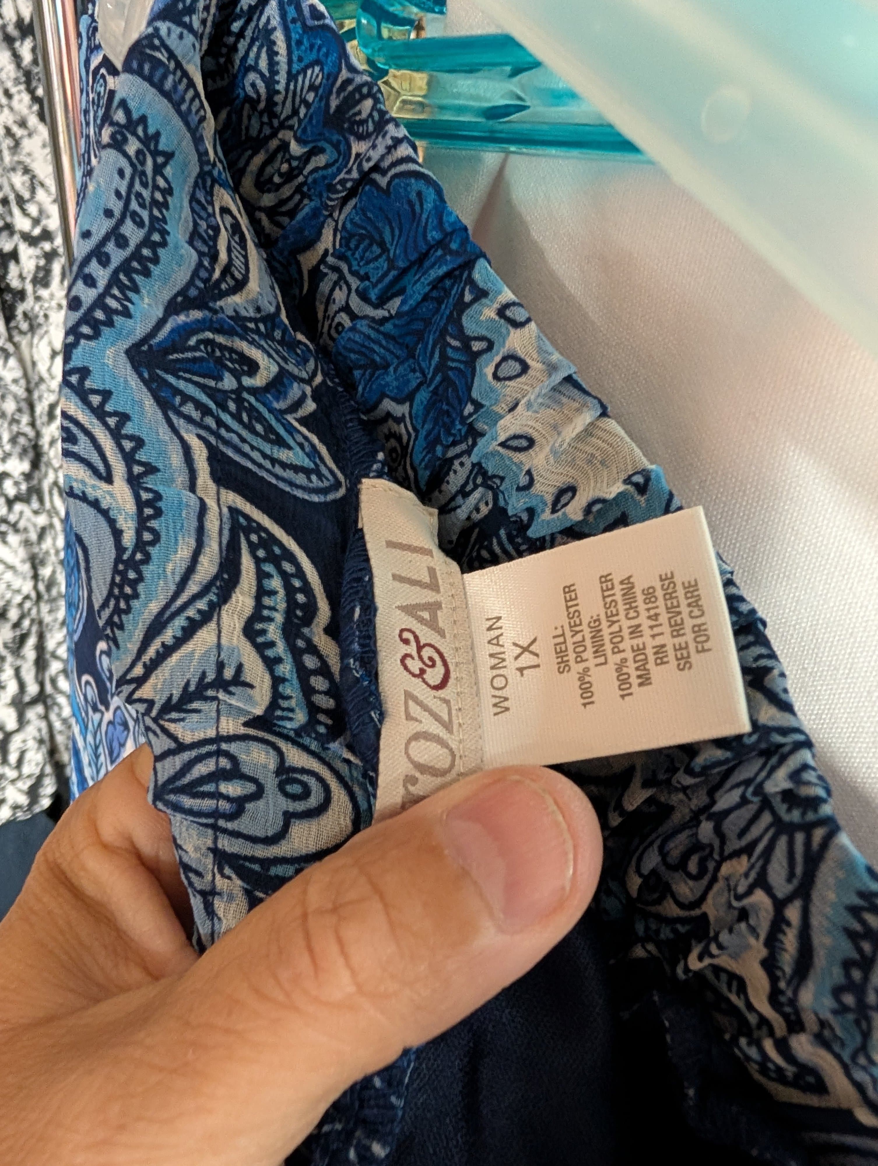 Roz & Ali Women's 1X Paisley Skirt - Thumbnail 3