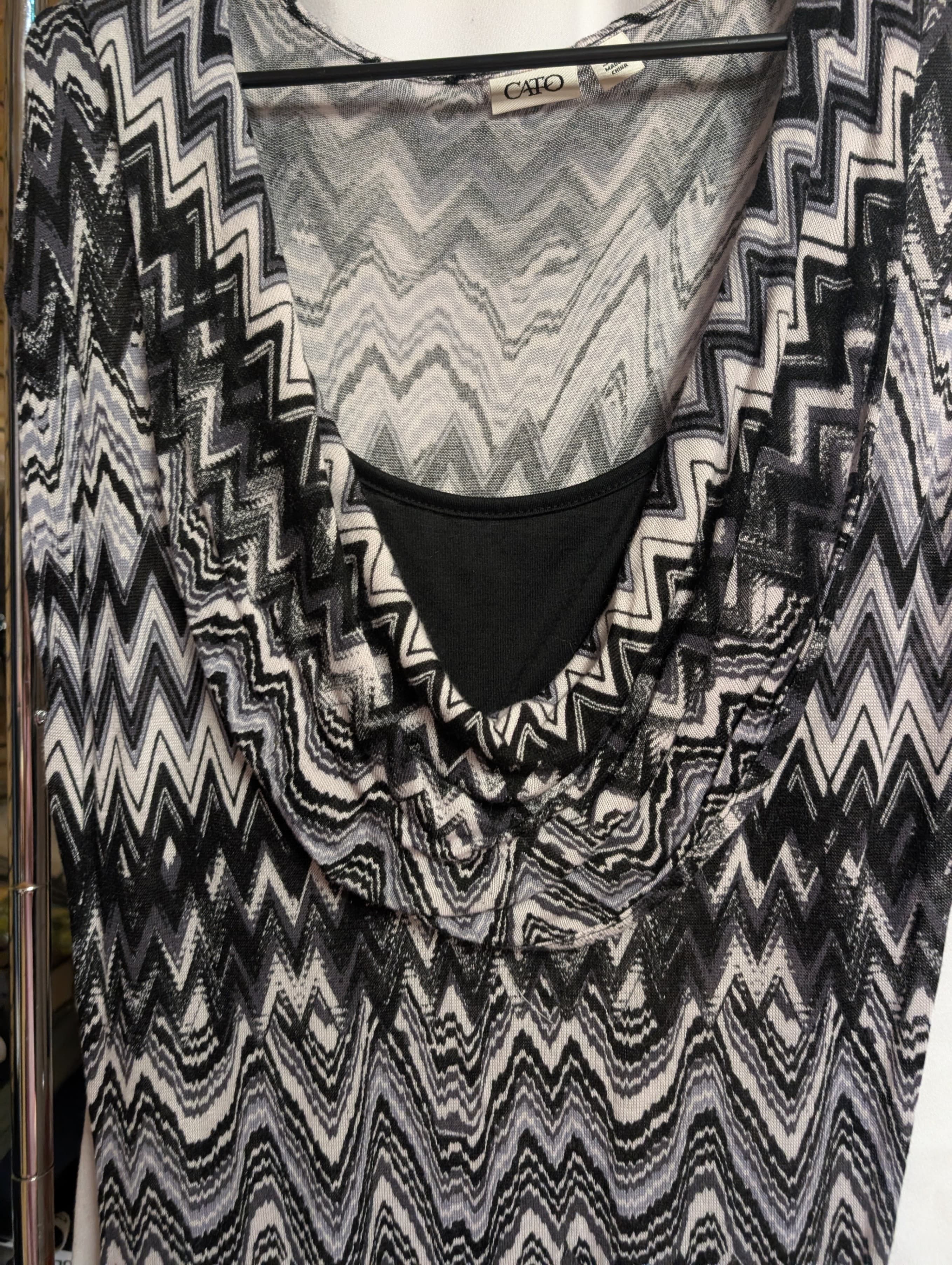 Cato Women's Chevron Pattern Dress Size S - Thumbnail 2