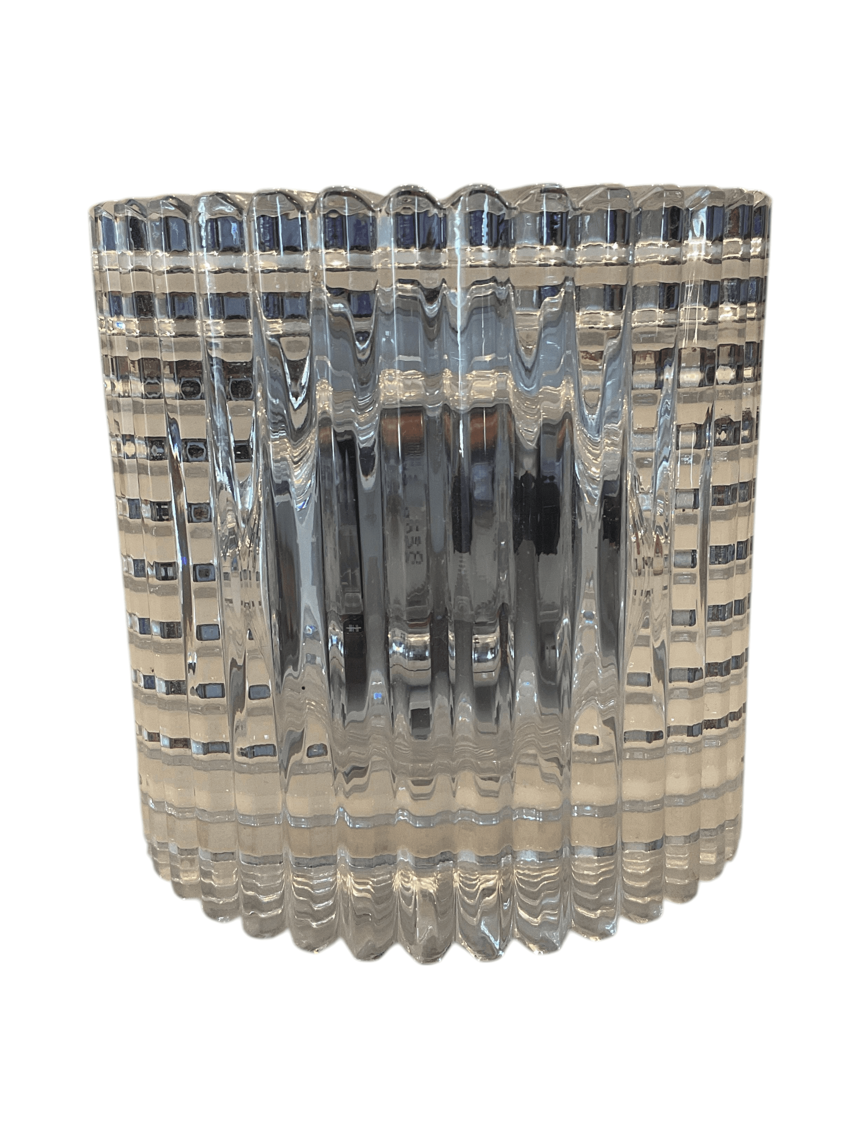 Mikasa Crystal Desk Clock with Roman Numerals - Thumbnail 2